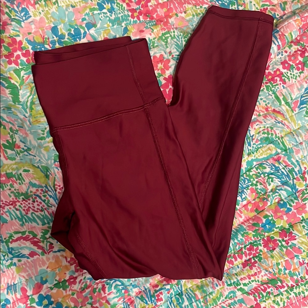 Burgundy Under Armour Leggings